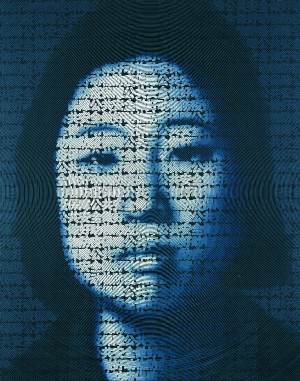 Zhang Dali Slogan (72) Acrylic on canvas 150 x 120 cm
