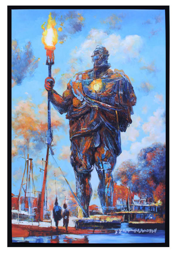 Obvious Colossus of Rhodes 1.1, 2022 Oil on canvas 125 x 80 cm 49 1/4 x 31 1/2 in