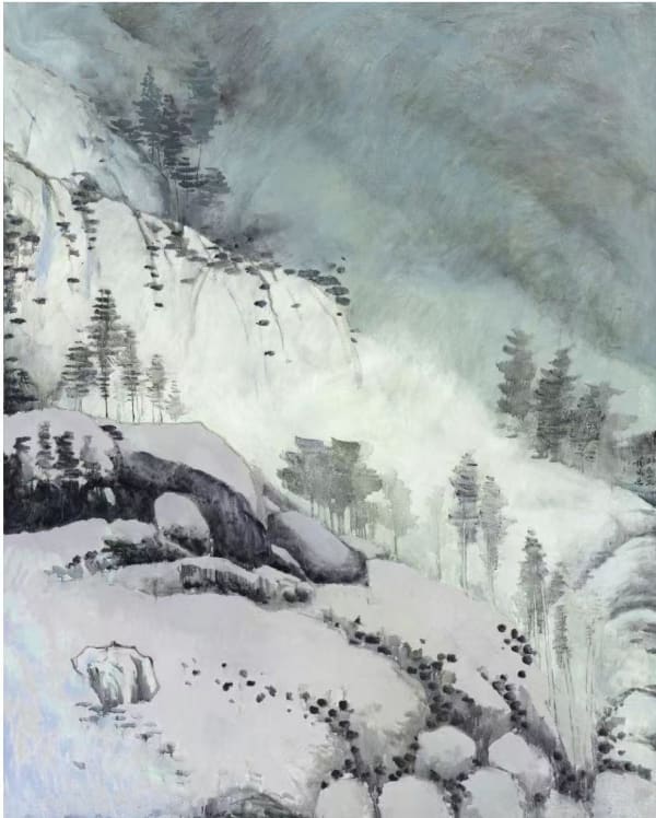 Yang Yongliang, Celadon Snow, 2024-2025