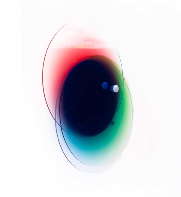 Felipe Pantone SUBTRACTIVE VARIABILITY KOSMOS 14, 2025 UV paint on PMMA 80 x 80 x 12 cm 31 x 31 x 5 in