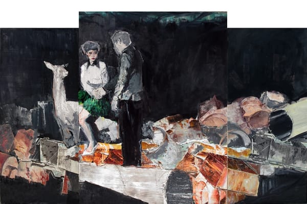 Gong Chenyu Sleepless n°6, 2013 Oil painting on canvas 200 x 310 cm