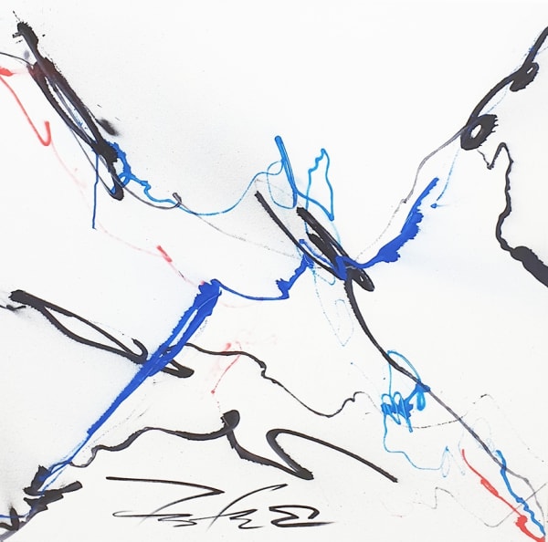 Futura PSG 1 Acrylic and spray painting 100 x 100 cm