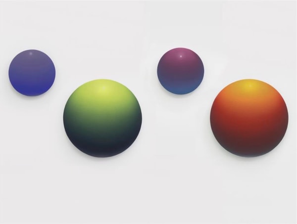 Li Shurui Love for a Minority No. 1-4, 2018 Acrylic on canvas, board ø 30 cm (x2), ø 50 cm (x2) ø 11 3/4 in (x2), ø 19 3/4 in (x2)
