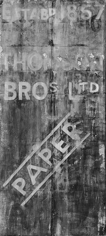 Yz Lost in the city London - Thomson Bros Ltd Ink and paper on wood 60 x 130 cm