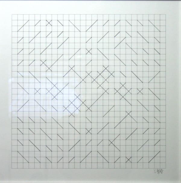 L'Atlas Structures n°5 Marker on silkscreen 47 x 47 cm