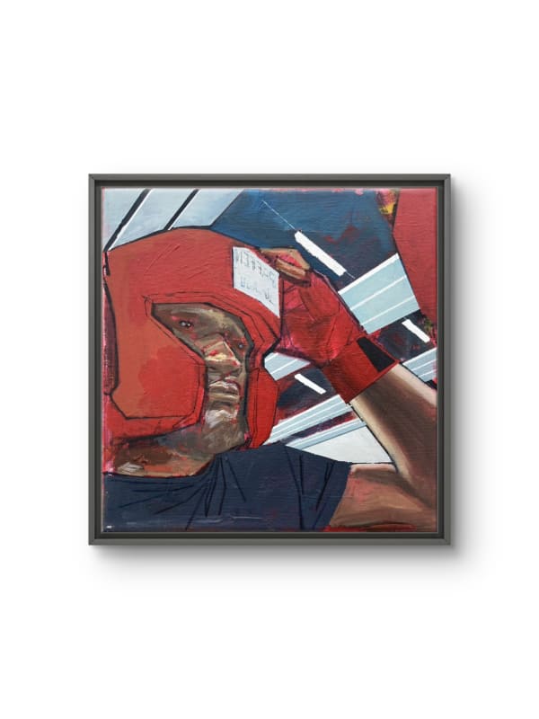 Rakajoo Quatre Chemins, 2024 Acrylic and oil on canvas 20 x 20 cm 8 x 8 in