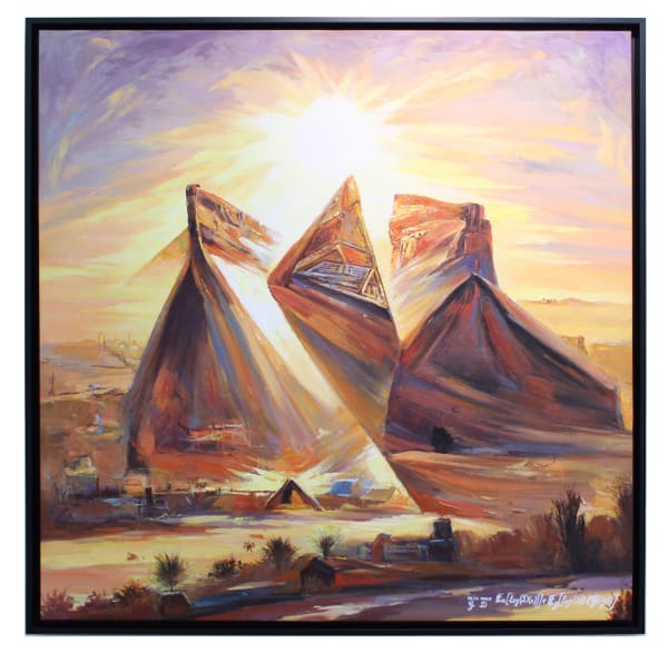 Obvious Great Pyramid of Giza 1.1, 2022 Oil on canvas 100 x 100 cm 39 3/8 x 39 3/8 in