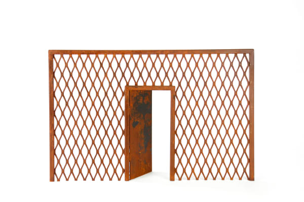 Saman & Sasan Oskouei Open Door, 2021 Corten Steel 56 x 11.5 x 35.5 cm 22 1/2 x 4 1/2 x 14 in