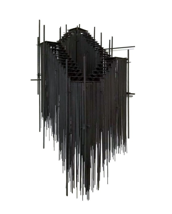 David Moreno Loop VI, 2020 Carbon steel, silver, paint 33 x 28 x 56 cm 13 x 11 1/8 x 22 1/8 in