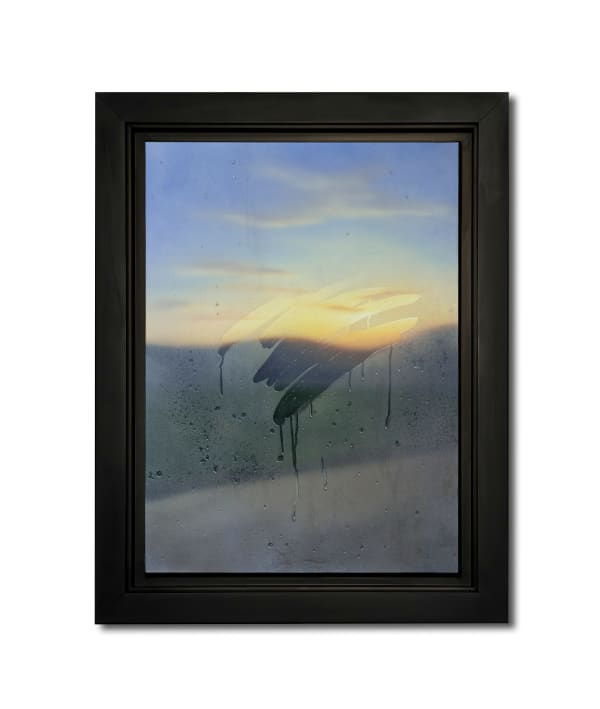 Saype 21 février 2024, 7h26min, 7°22'51.348"E 47°16'30.06"N, 2024 Acrylic on canvas Unique piece 100 x 71 cm 39 3/8 x 28 in