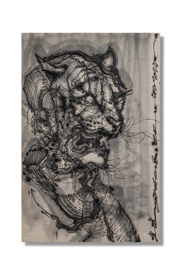 Chen Yingjie 饥饿生存 12 - Stay Hungy XII, 2020 Acrylic on canvas 120 x 80 x 4 cm 47 1/4 x 31 1/2 x 1 5/8 in