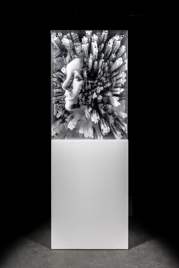 Vhils, Syncopate series #07, courtesy danysz gallery