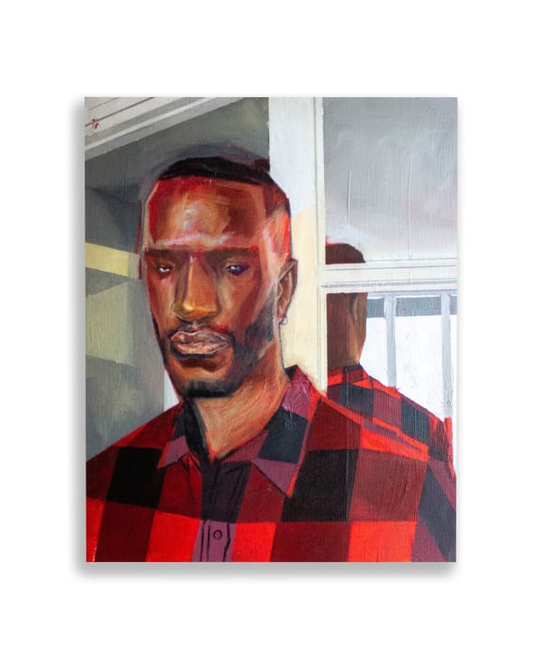 Rakajoo A découvert, 2022 Acrylic and oil on canvas 41 x 33 cm 16 1/8 x 13 in