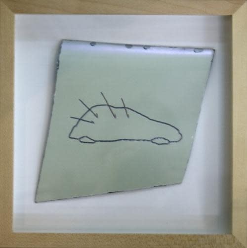 Christian Gonzenbach Untitled Engraving on sheet of metal 25 x 25 cm