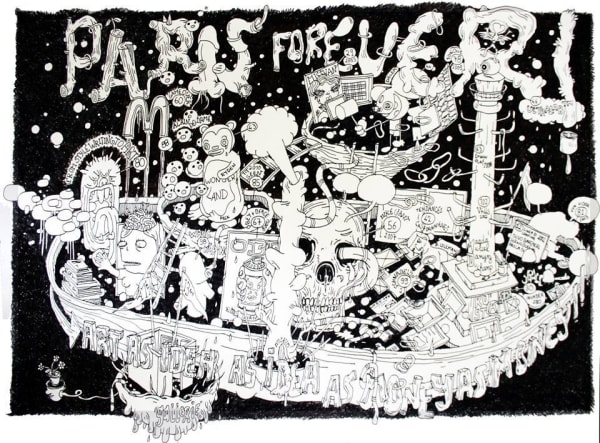 P. Nicolas Ledoux Paris Forever ink on paper