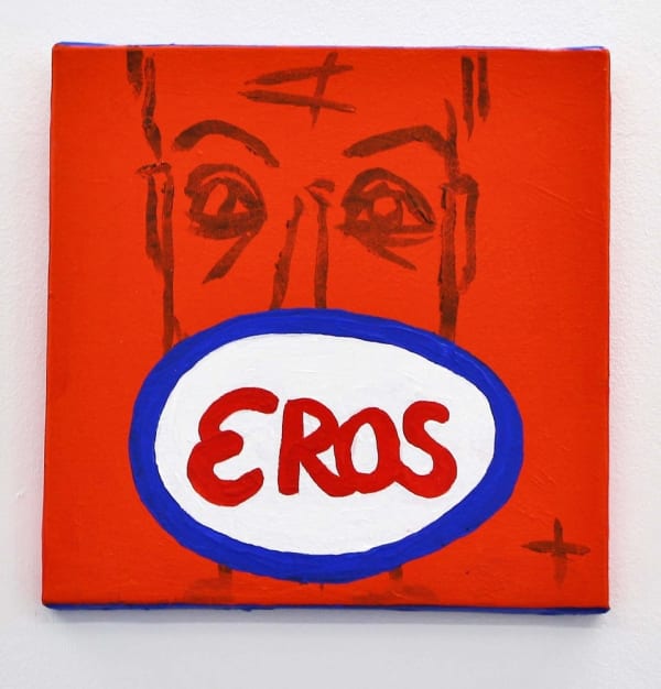 Castelbajac Eros acrylic on canvas 25 x 25 cm