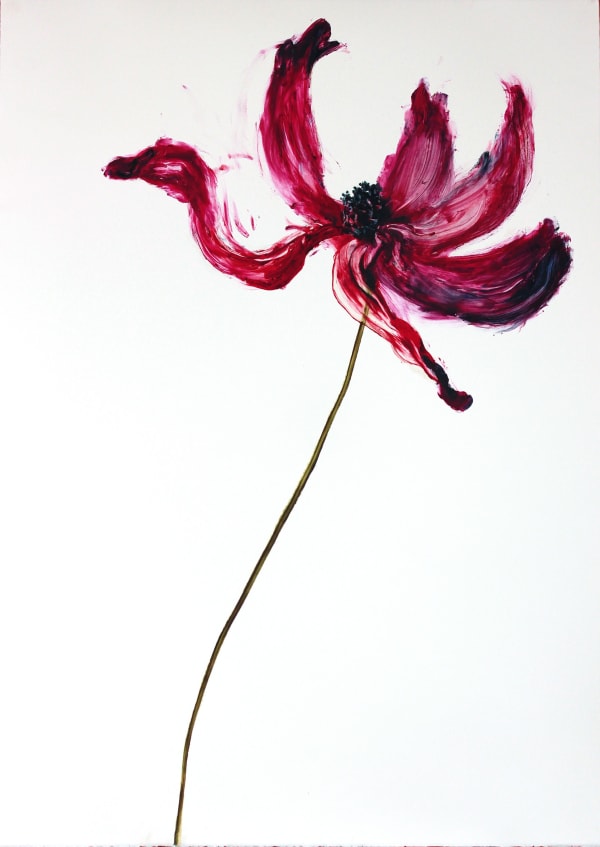 Gael Davrinche 005-2015 oil on paper 108 cm x 68 cm