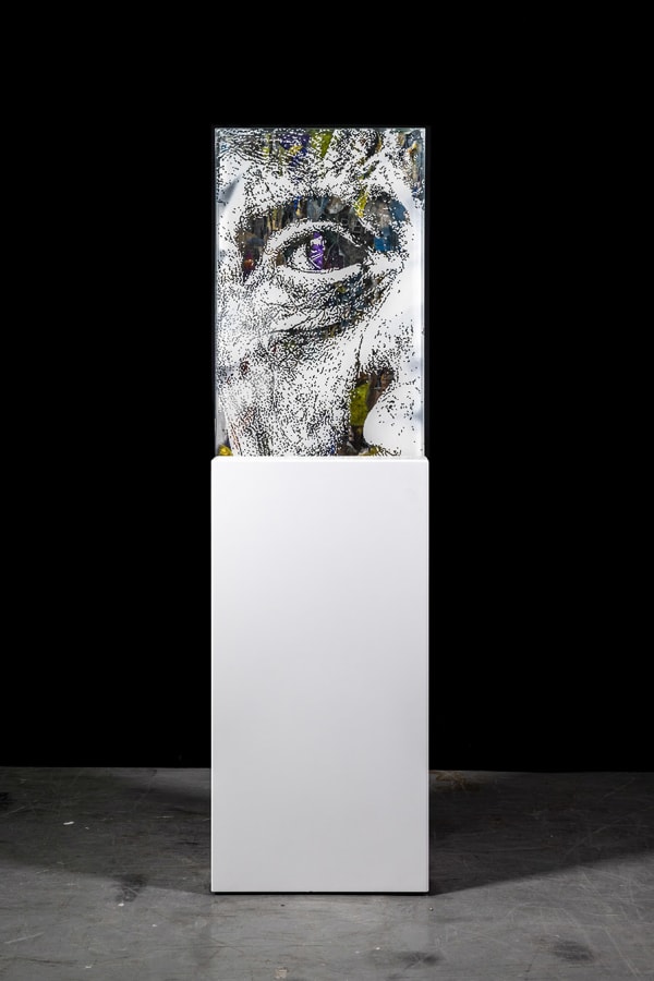Vhils Amber series #04, courtesy Danysz gallery