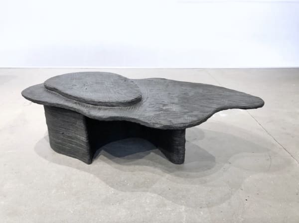 Vincent Dubourg Organic Yakisugi n2, 2020 Low Coffee Table Plywood / Technial Burned 70 x 81 x 45 cm 27 1/2 x 32 x 17 1/2 in
