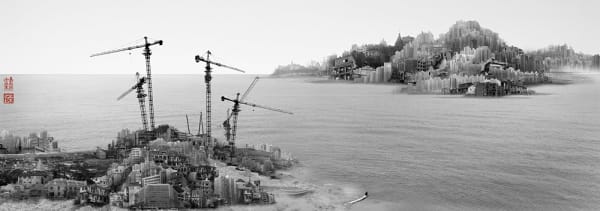 Yang Yongliang, Crashed airplane, 2008