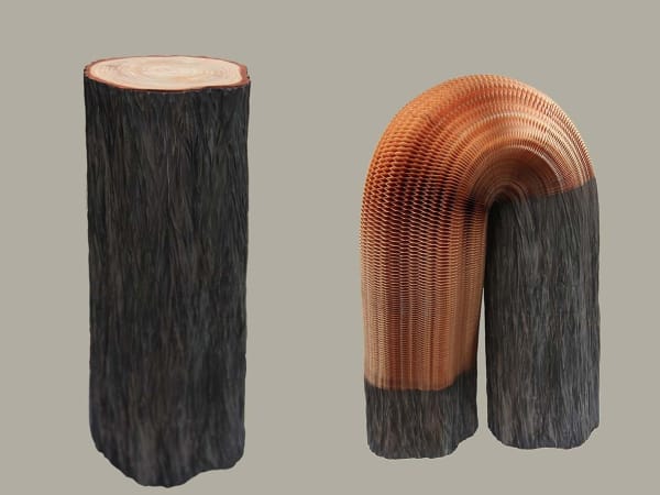 Li Hongbo Wooden Pier Paper 60 x 20 x 20 cm