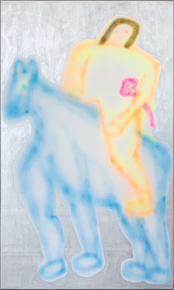 Wang Ruohan, Horse and Flower, 2019