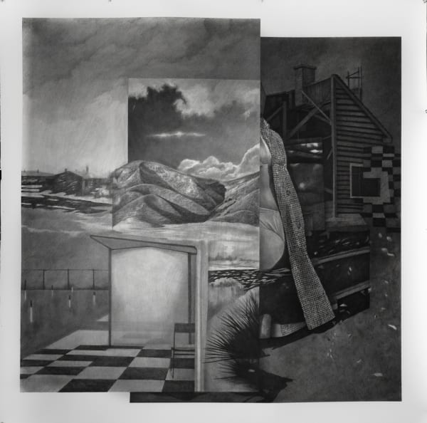 David Porchy Nuit américaine 110 x 110 cm