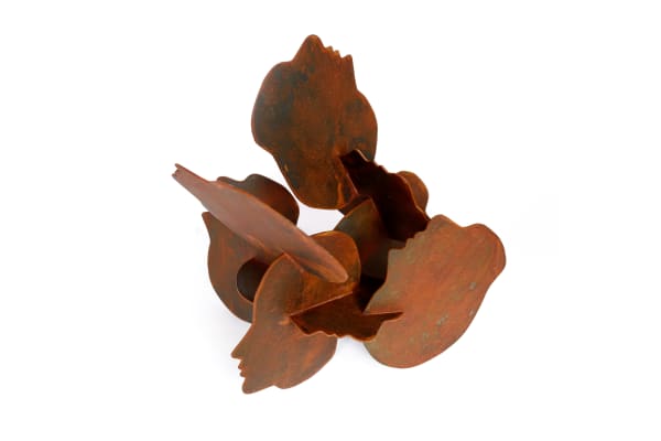 Saman & Sasan Oskouei Ambivalence I, 2021 Corten Steel 40 x 48 x 43 cm 16 x 19 x 17 in