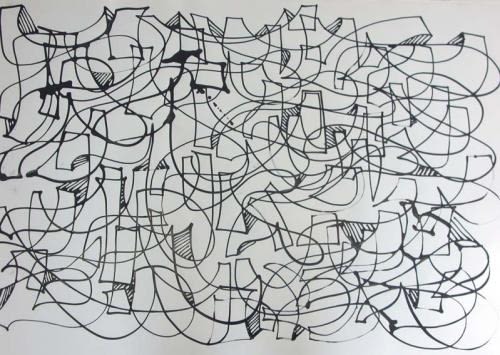 West Untitled ink on paper 112 cm x 77 cm