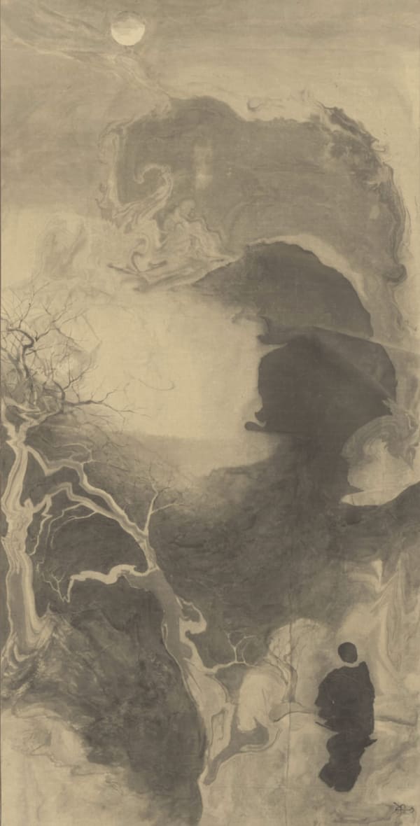 Prasad Beaven, Moonlit Path of Contemplation, 2023