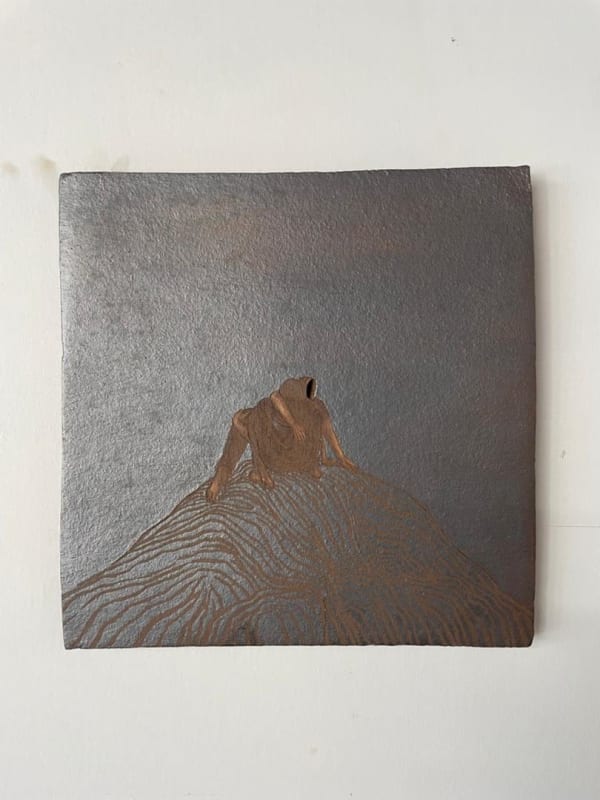 Roksana Pirouzmand, At Night, on the Edge, 2024