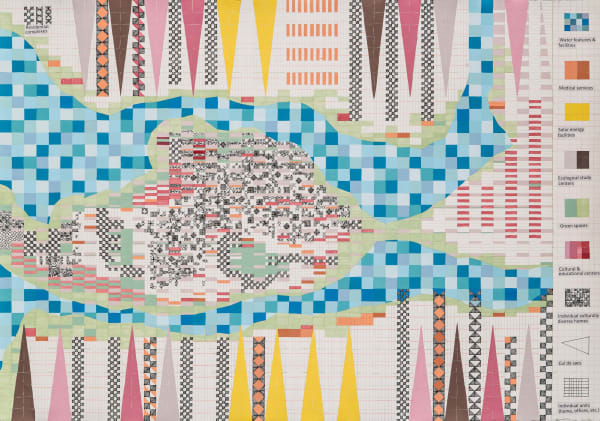 Nargess Hashemi, Satellite view from 5km — Meta-Cultural City for Clean Energies, 2019