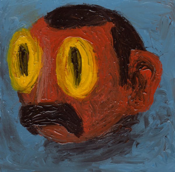 Milad Mousavi, Artist with Floating Head, 2020