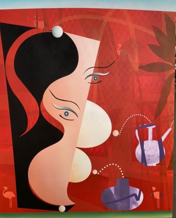 Hoda Kashiha, Spread Your Soul on the Vermilion Soil, 2023