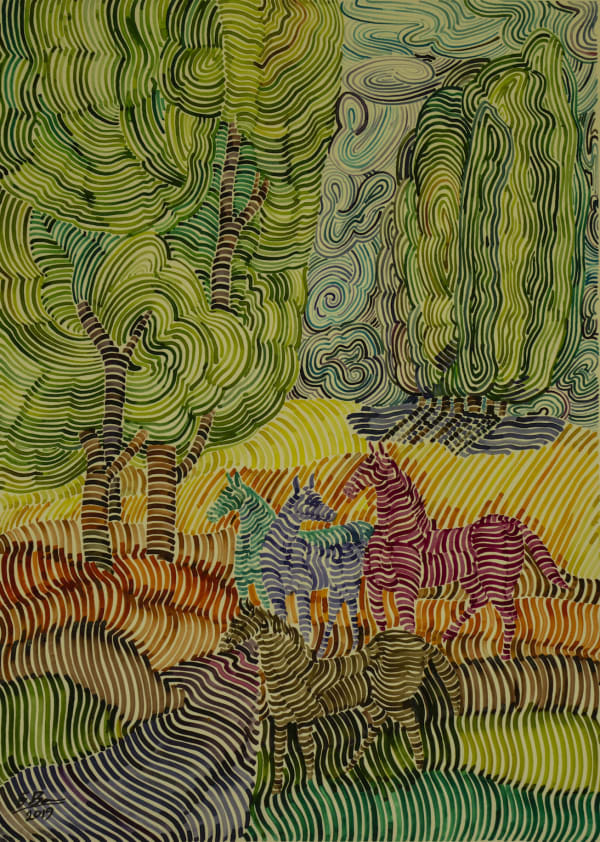 Seroj Barseghian, Horse Gathering |||, 2019