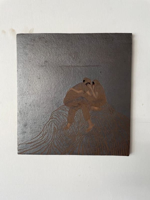 Roksana Pirouzmand, At Night, on the Edge, 2024