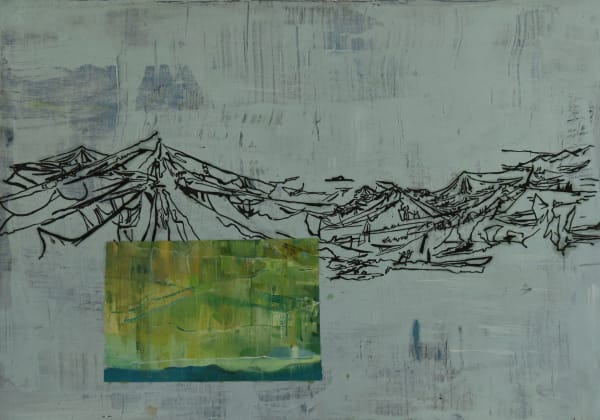 Yasaman Nozari, Broke into (green Field), 2019