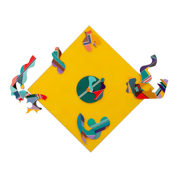 Mohsen Vaziri Moghaddam, Yellow Diamond From "The Bas-reliefs’’ series, 1970-2015
