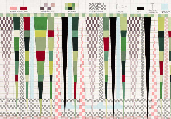 Nargess Hashemi, Satellite view from 100m — Educational Center for Immigrant Children, 2021