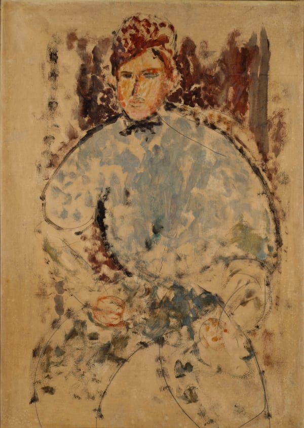Amédéo MODIGLIANI, Portrait du peintre Baranovski , 1917