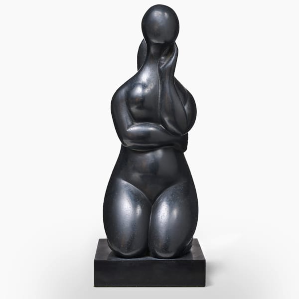 Baltasar LOBO, Pensive à genoux, 1968 - Cast in 1973