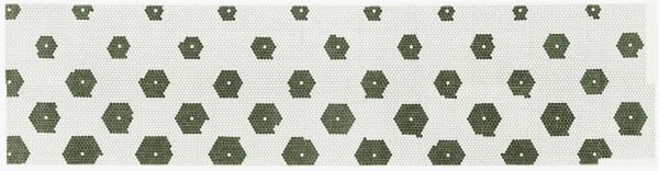 Julia Fish Study for floor [ floret ] # 5, 1998 hand-stamped ink on laser-printed vellum; unique 22 x 86 1/2 in (55.9 x 219.7 cm)