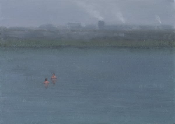 Serban Savu They Cannot Hear Us, 2008 oil on canvas 11 3/4 x 16 1/2 inches 30 x 42 cm