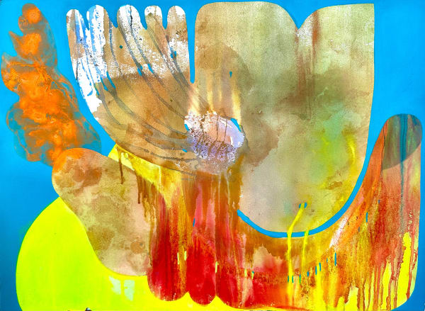 Vian Sora Vincent, 2023 acrylic and ink on paper 30 x 22 1/2 in (76.2 x 57.1 cm)