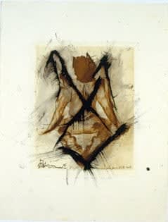 Arnulf Rainer Untitled, ca. 1970's ink over etching 13 x 9 3/4 inches 33 x 24.8 cm