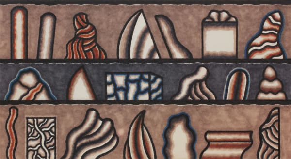 Ray Yoshida Untitled, c. 1974 felt-tipped colored pen on paper 7 3/4 x 14 in 19.7 x 35.6 cm