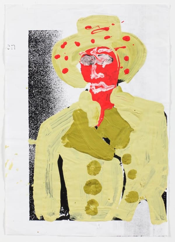 Jonathan Meese Untitled, 1993-94 acrylic on photocopy 16 1/2 x 11 5/8 in (42 x 29.5 cm)