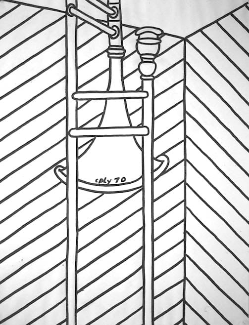 William Copley Untitled, 1970 Ink and charcoal on paper 25 1/2 x 19 inches 64.8 x 48.3 cm