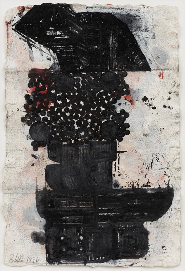 Barry Le Va Bunker Coagulation, 1996 ink, watercolor, and graphite on paper 14 3/16 x 9 7/8 in (36 x 25 cm)