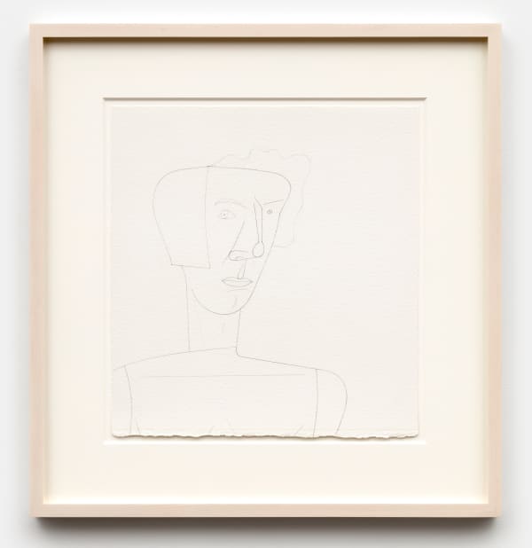 Jim Nutt Untitled, 2023 graphite on paper 15 x 14 in (38.1 x 35.6 cm) framed: 22 3/8 x 22 3/8 in (56.8 x 56.8 cm)